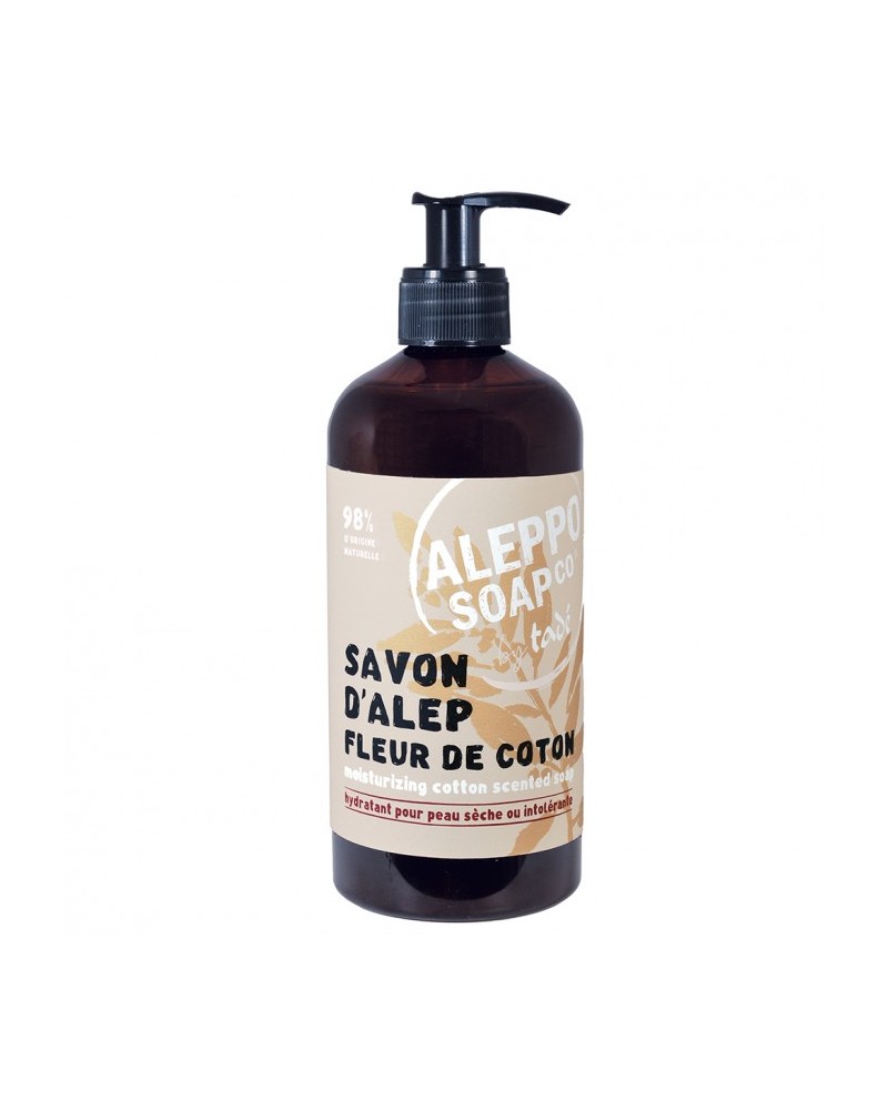 Nateco shop SA-product-Savon d'Alep liquide " Fleur de Coton"-image