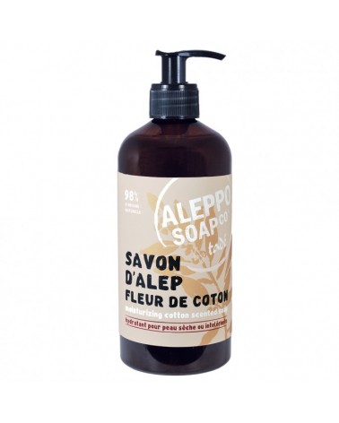 Nateco shop SA-product-Savon d'Alep liquide " Fleur de Coton"-image