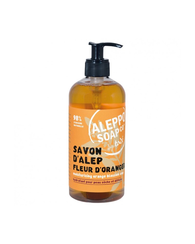 Nateco shop SA-product-Savon d'Alep liquide "Fleur d'Oranger"-image