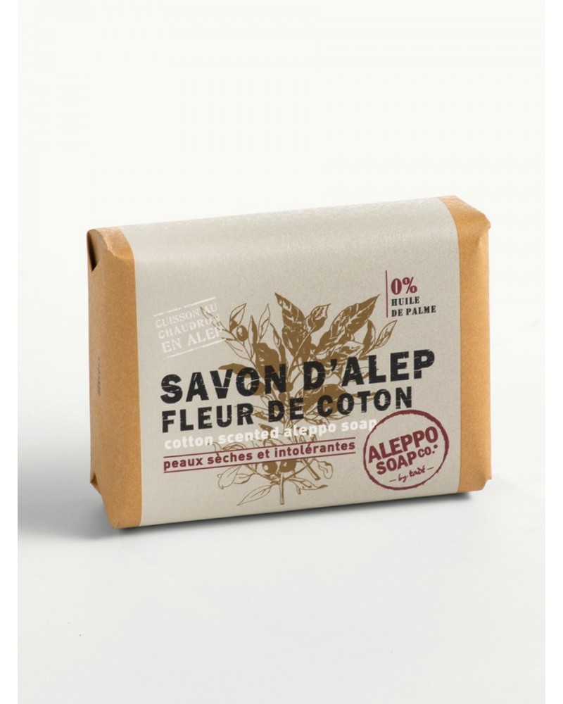 Nateco shop SA-product-Savon d'Alep Fleur de Coton - 100g-image